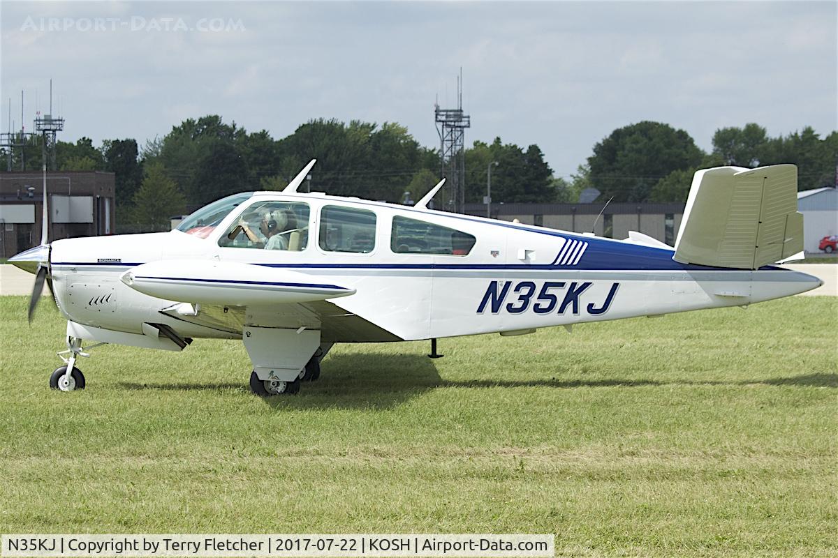 N35KJ, 1972 Beech V35B Bonanza C/N D-9326, At 2017 EAA AirVenture at Oshkosh