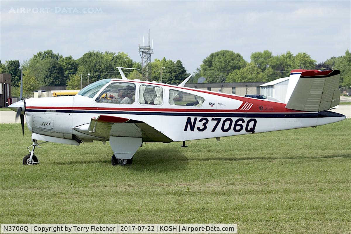 N3706Q, 1966 Beech V35 Bonanza C/N D-8367, At 2017 EAA AirVenture at Oshkosh