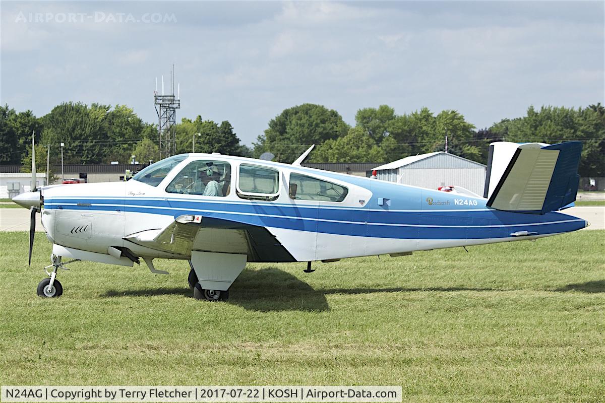 N24AG, 1979 Beech V35B Bonanza C/N D-10293, At 2017 EAA AirVenture at Oshkosh