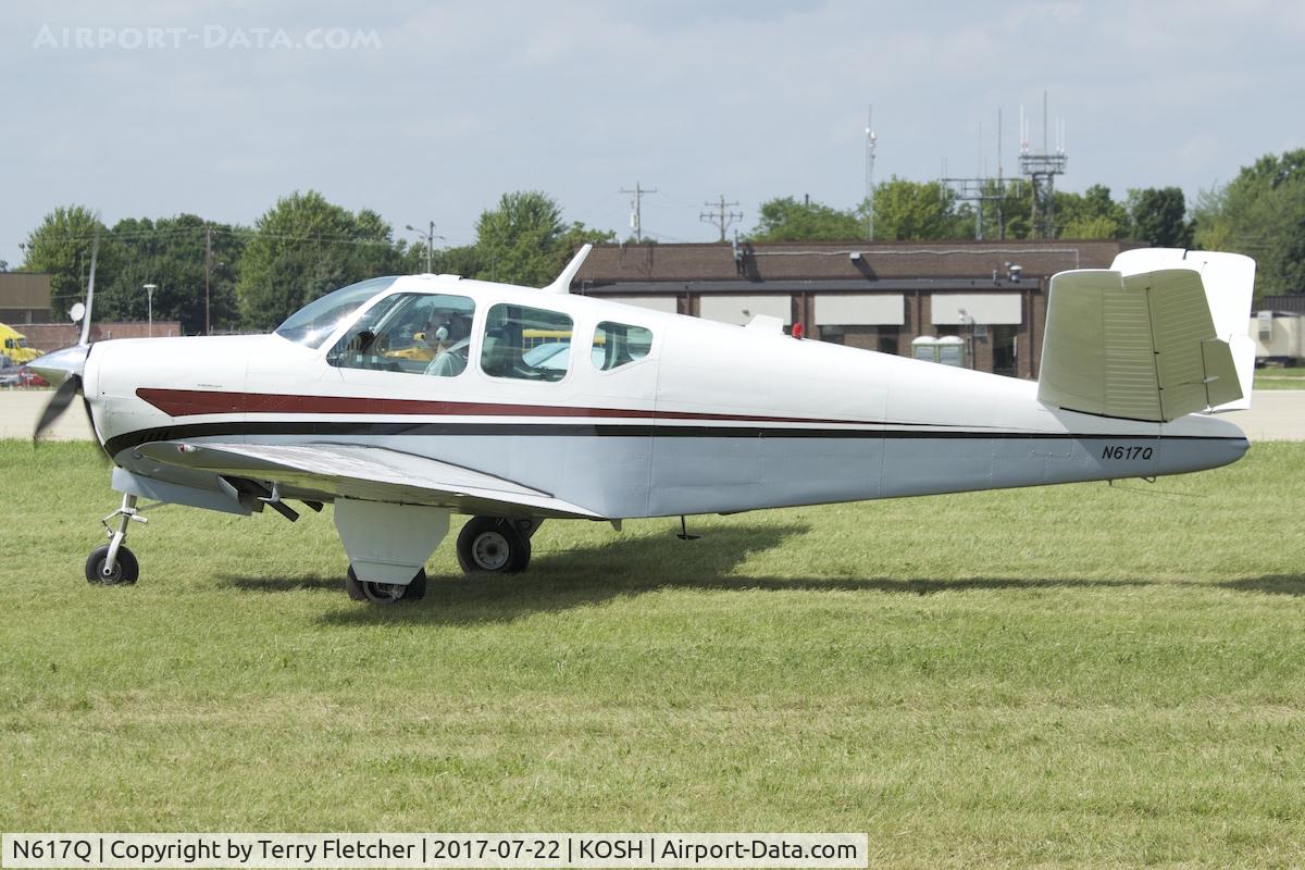 N617Q, 1958 Beech J35 Bonanza C/N D-5670, At 2017 EAA AirVenture at Oshkosh