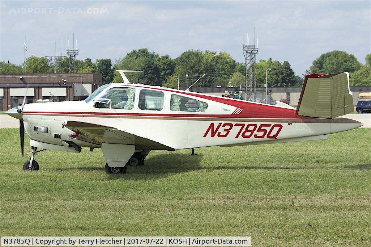 N3785Q, 1967 Beech V35 Bonanza C/N D-8413, At 2017 EAA AirVenture at Oshkosh