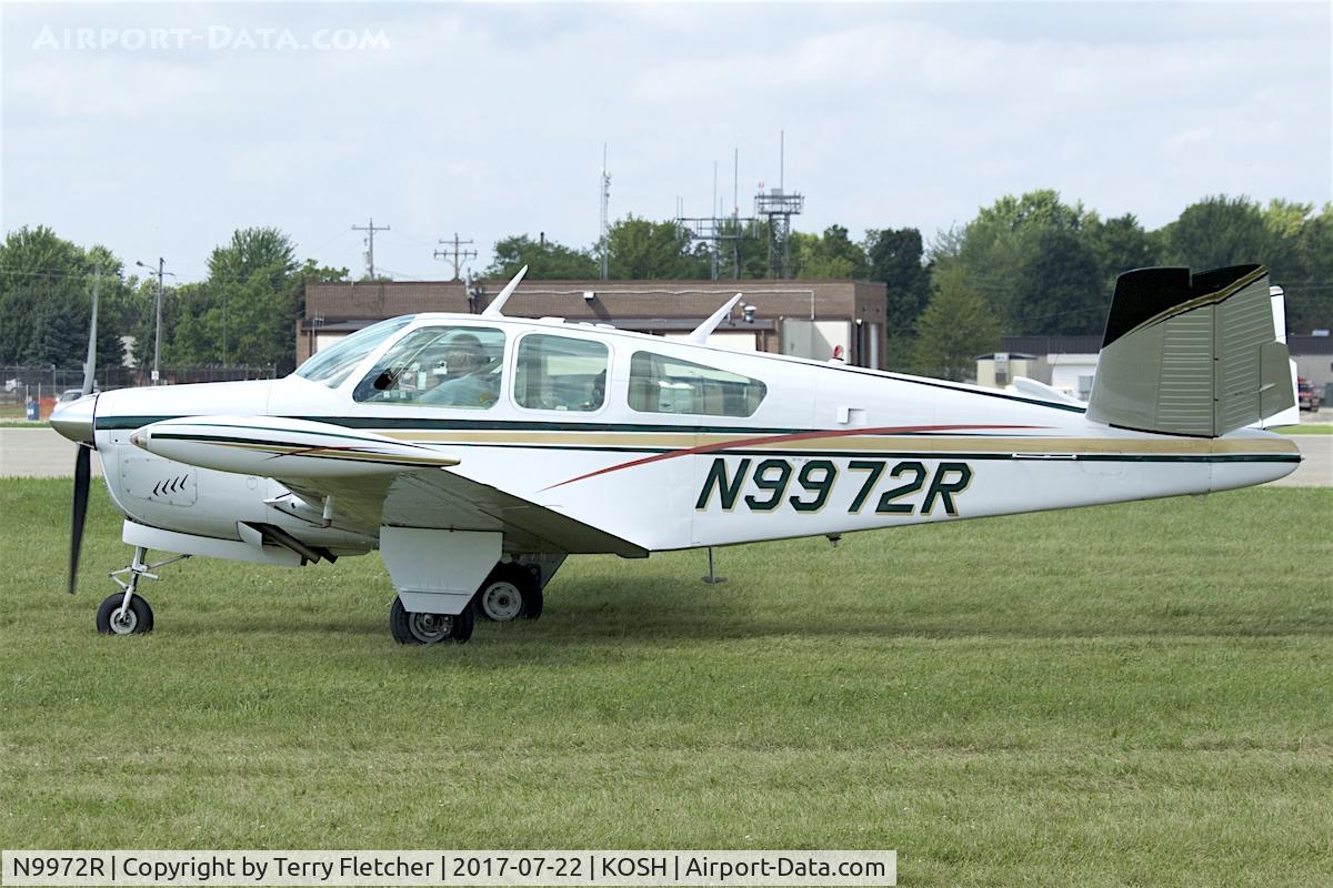 N9972R, 1960 Beech M35 Bonanza C/N D-6485, At 2017 EAA AirVenture at Oshkosh