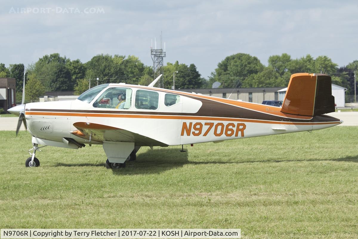 N9706R, 1959 Beech M35 Bonanza C/N D-6249, At 2017 EAA AirVenture at Oshkosh