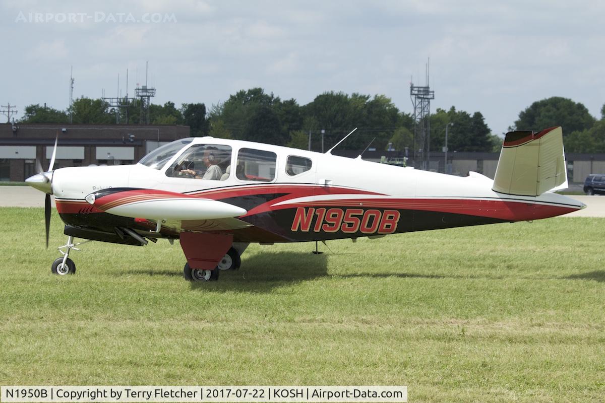 N1950B, 1950 Beech B35 C/N D-2206, At 2017 EAA AirVenture at Oshkosh
