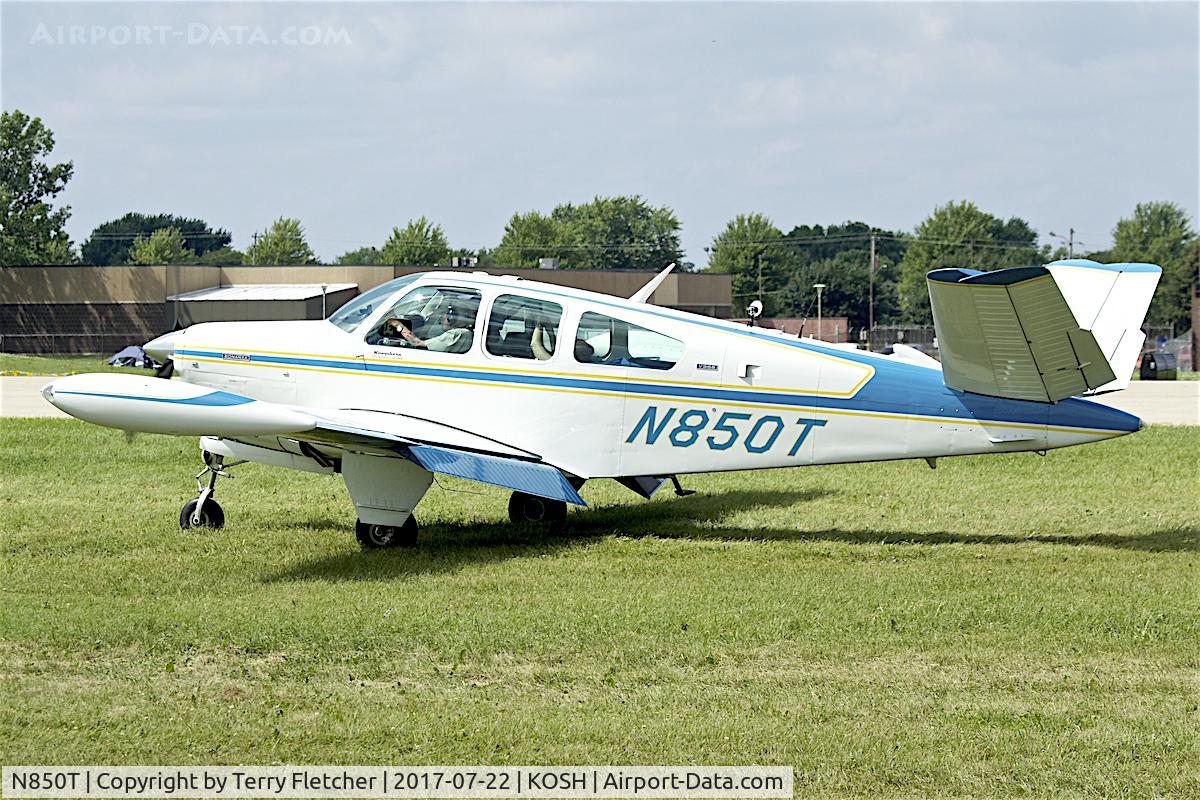 N850T, Beech V35B Bonanza C/N D-9367, At 2017 EAA AirVenture at Oshkosh