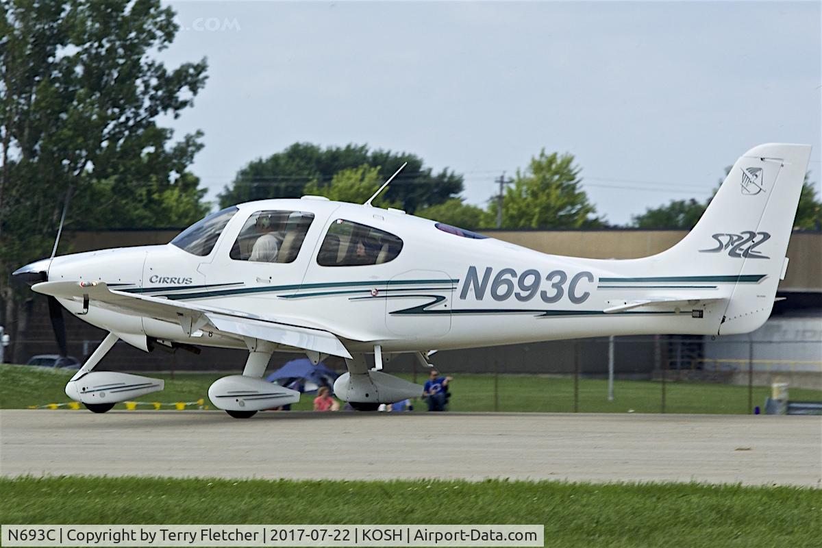N693C, 2002 Cirrus SR22 C/N 0438, At 2017 EAA AirVenture at Oshkosh