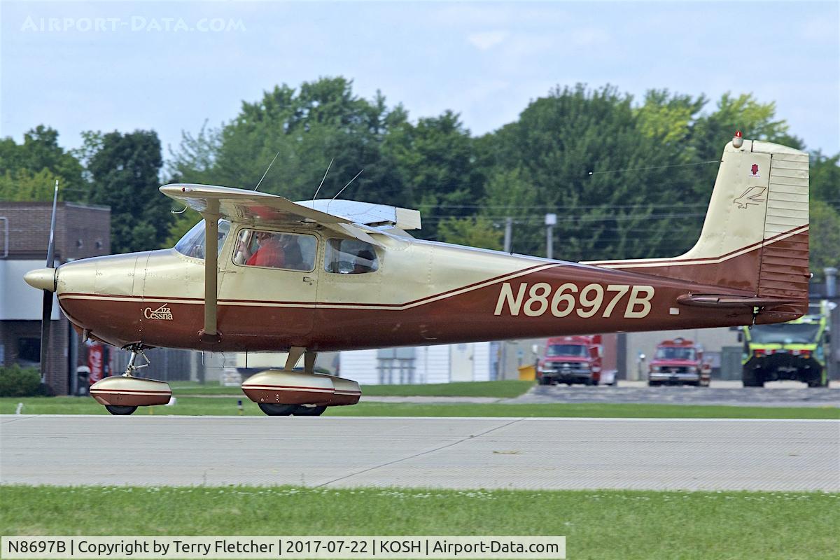 N8697B, 1957 Cessna 172 C/N 36397, At 2017 EAA AirVenture at Oshkosh