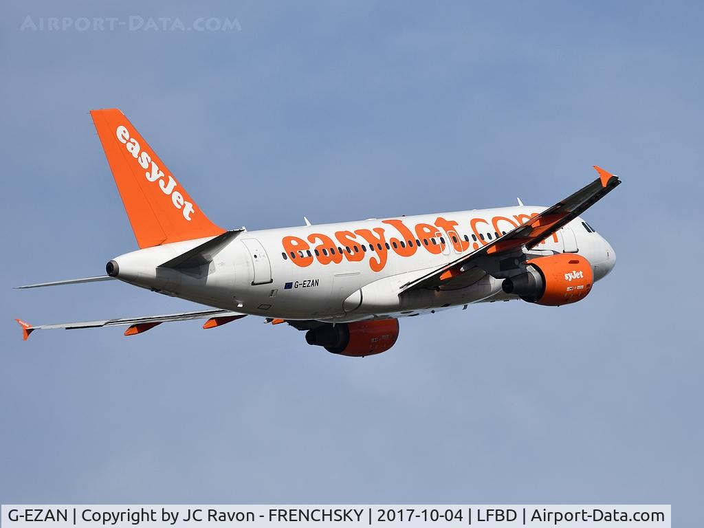G-EZAN, 2006 Airbus A319-111 C/N 2765, U28020 take runway 05 to London (LGW)