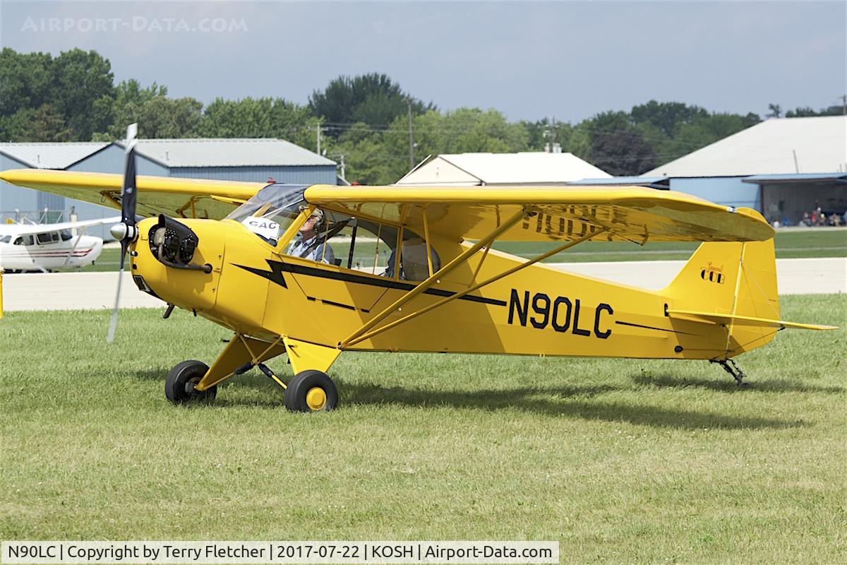 N90LC, 2012 American Legend AL3 C/N AL-1168, At 2017 EAA AirVenture at Oshkosh
