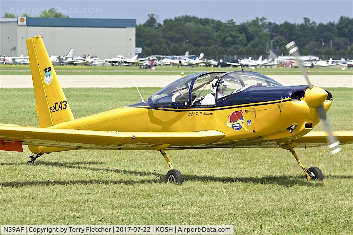 N39AF, 1983 Schweizer SGM 2-37 C/N 9, At 2017 EAA AirVenture at Oshkosh ex 82-0043