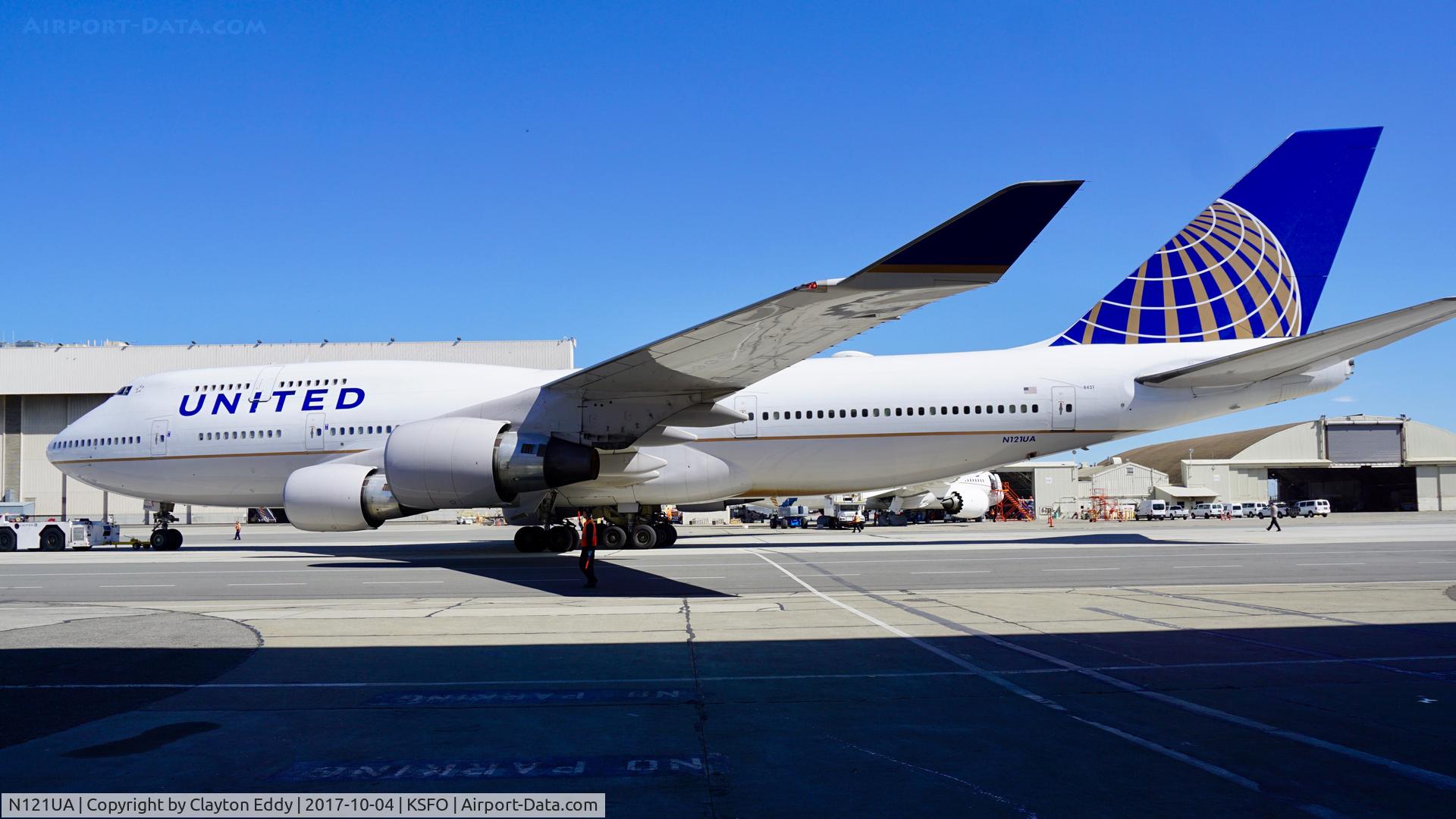 N121UA, 1999 Boeing 747-422 C/N 29167, SFO 2017.