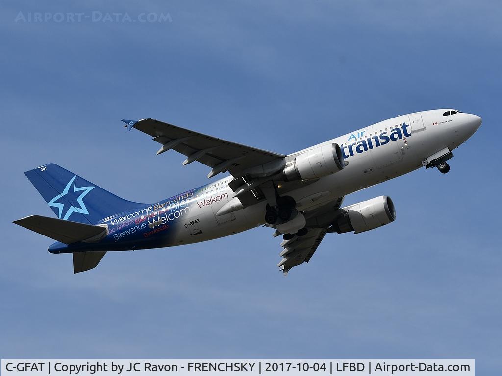 C-GFAT, 1990 Airbus A310-304 C/N 545, Air Transat TS517 take off runway 05 to Montreal (YUL)