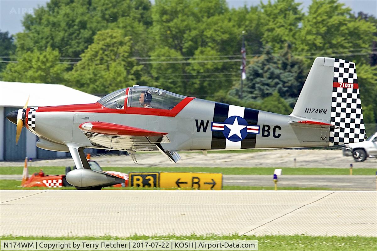 N174WM, 2004 Vans RV-7 C/N 71036, At 2017 EAA AirVenture at Oshkosh