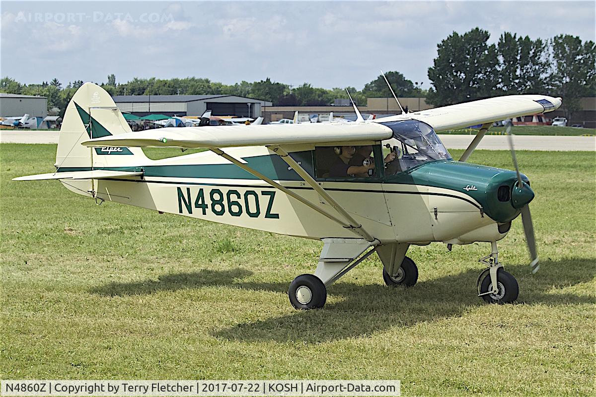 N4860Z, 1961 Piper PA-22-108 Colt Colt C/N 22-8436, At 2017 EAA AirVenture at Oshkosh