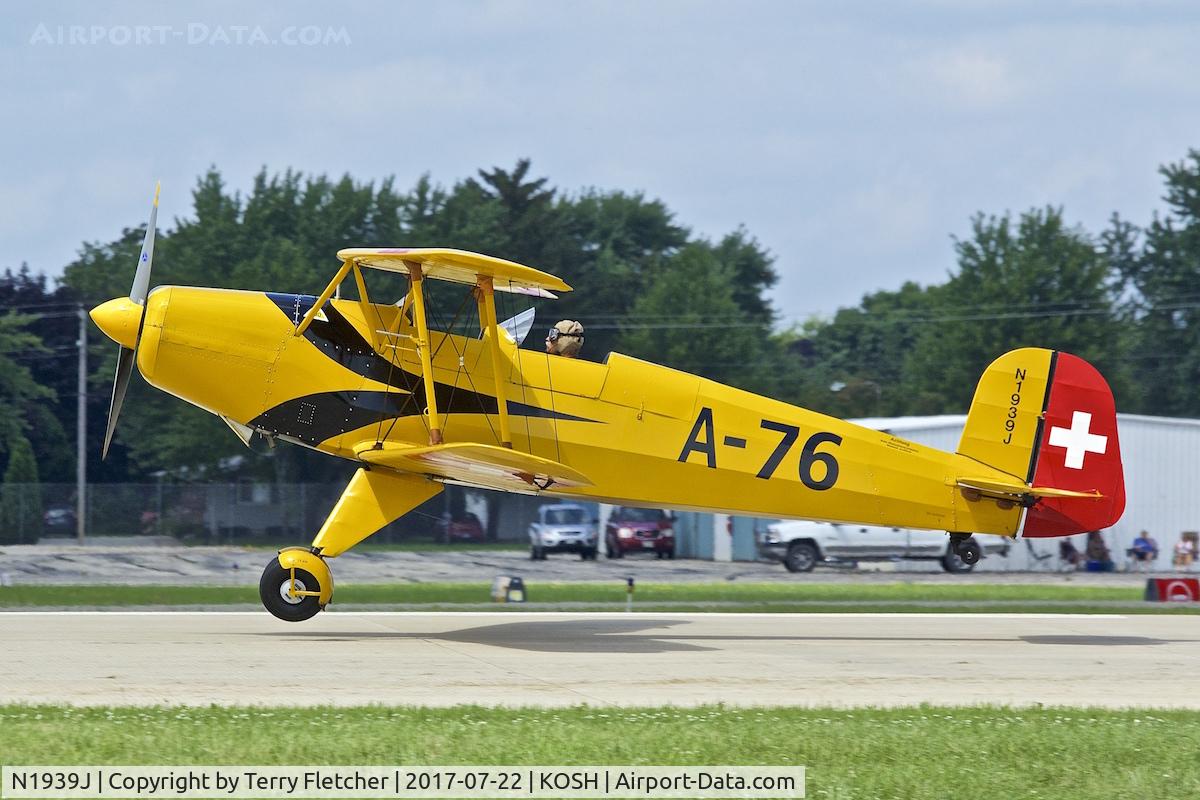 N1939J, 1939 Bucker Bu-131 Jungmann C/N 89, At 2017 EAA AirVenture at Oshkosh