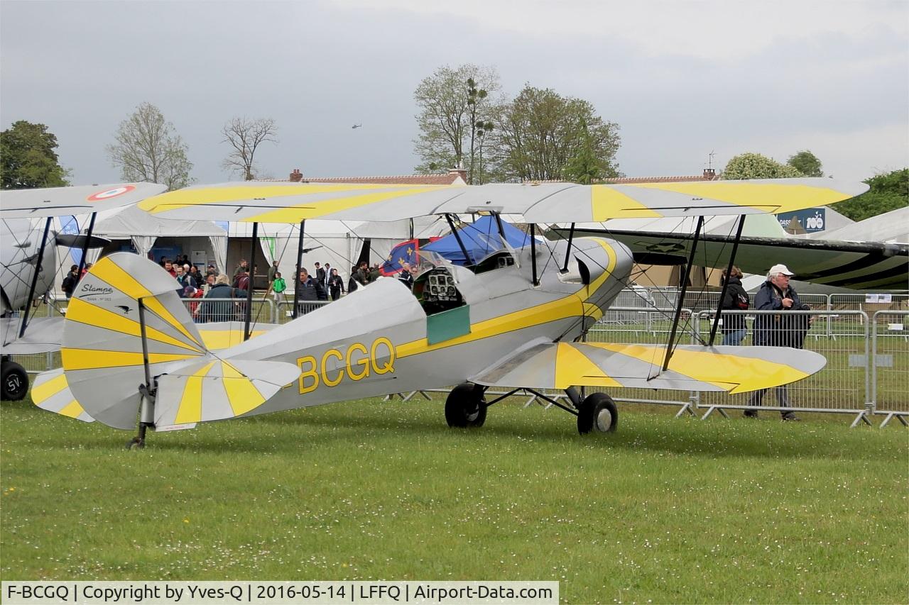 F-BCGQ, Stampe-Vertongen SV-4A C/N 263, Stampe-Vertongen SV-4A, Static park, La Ferté-Alais airfield (LFFQ) Air show 2016