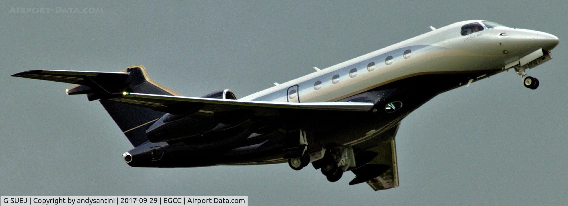 G-SUEJ, 2016 Embraer EMB-550 Legacy 500 C/N 55000042, just taken off