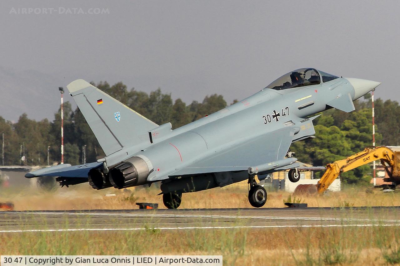 30 47, Eurofighter EF-2000 Typhoon C/N GS032, LANDING