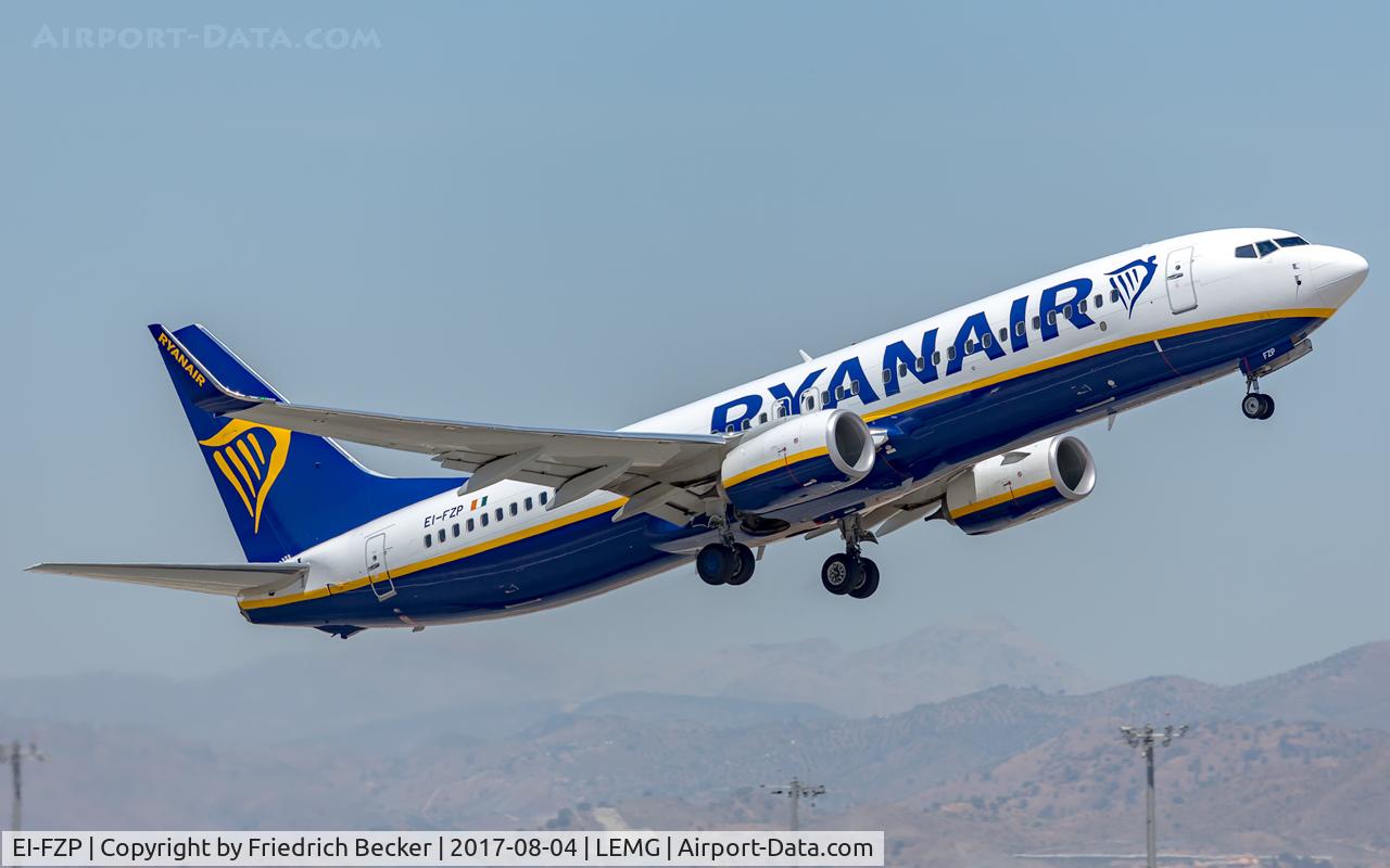 EI-FZP, 2017 Boeing 737-8AS C/N 44790, departure from Malaga