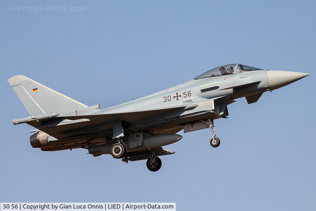 30 56, Eurofighter EF-2000 Typhoon C/N GS040, LANDING