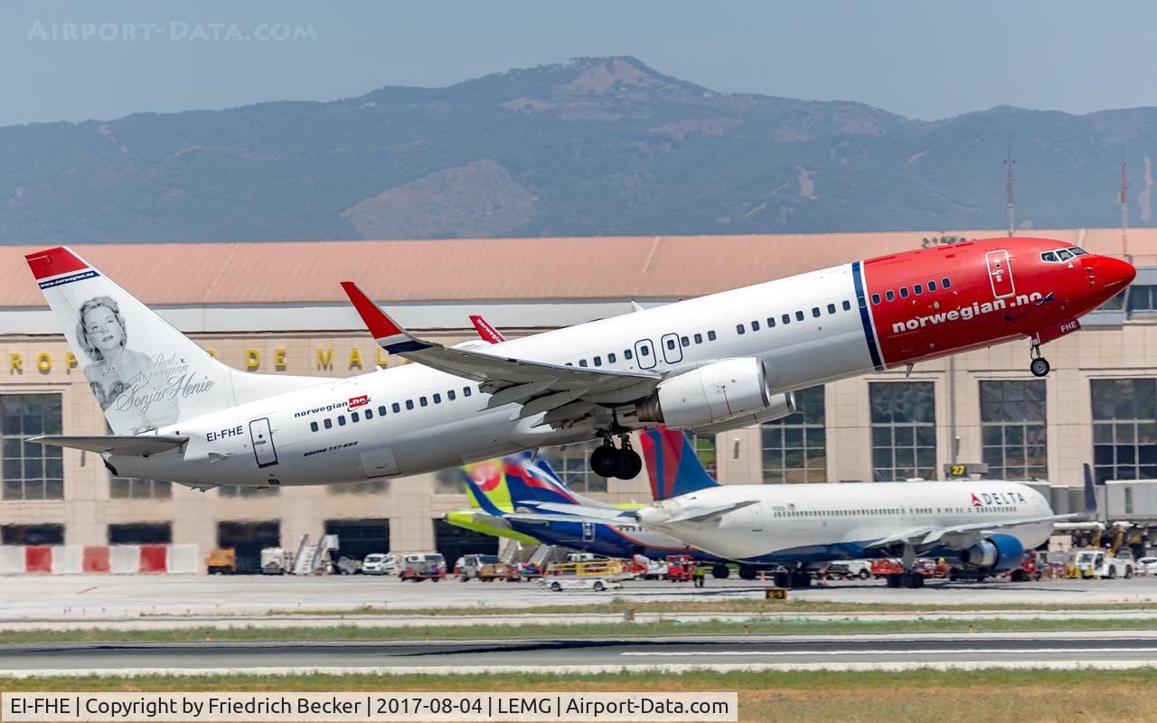EI-FHE, 2008 Boeing 737-8Q8 C/N 35280, departure from Malaga