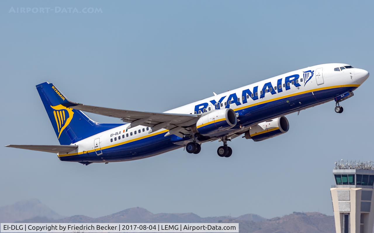 EI-DLG, 2006 Boeing 737-8AS C/N 33589, departure from Malaga