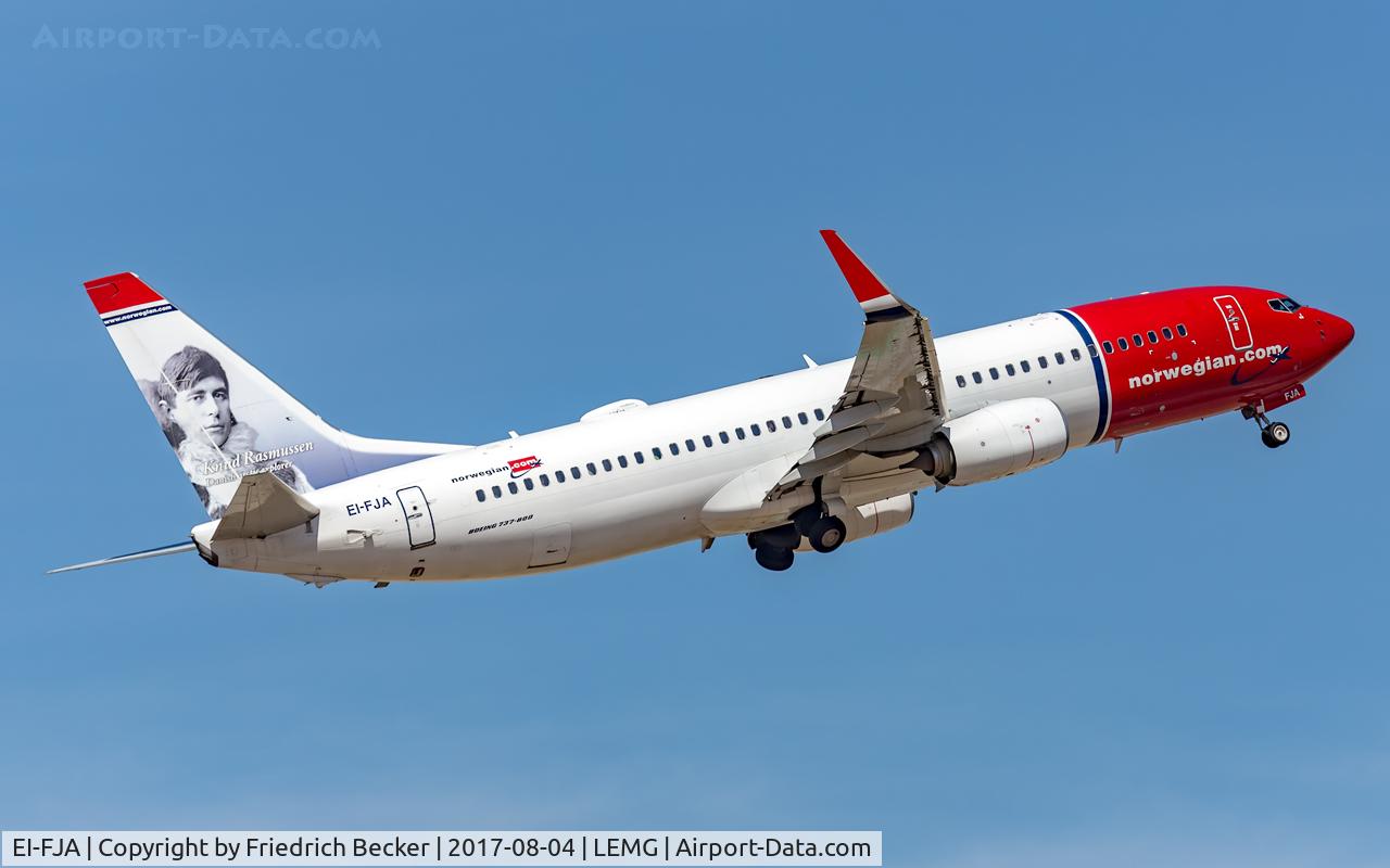EI-FJA, 2012 Boeing 737-8JP C/N 39419, departure from Malaga