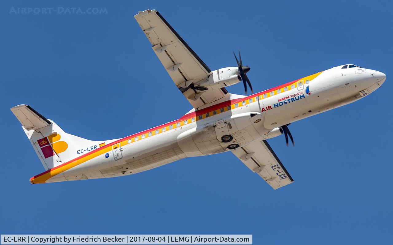 EC-LRR, 2012 ATR 72-600 C/N 1023, departure from Malaga