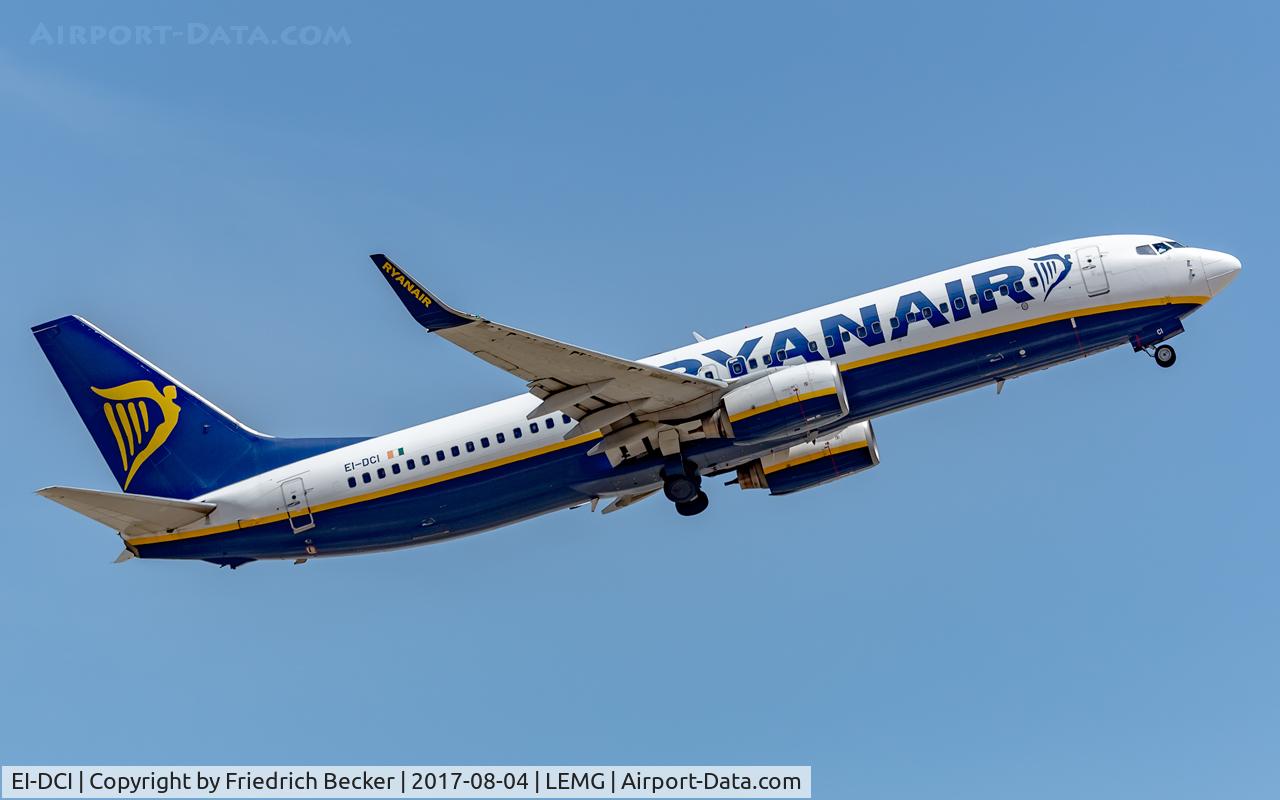 EI-DCI, 2004 Boeing 737-8AS C/N 33567, departure from Malaga