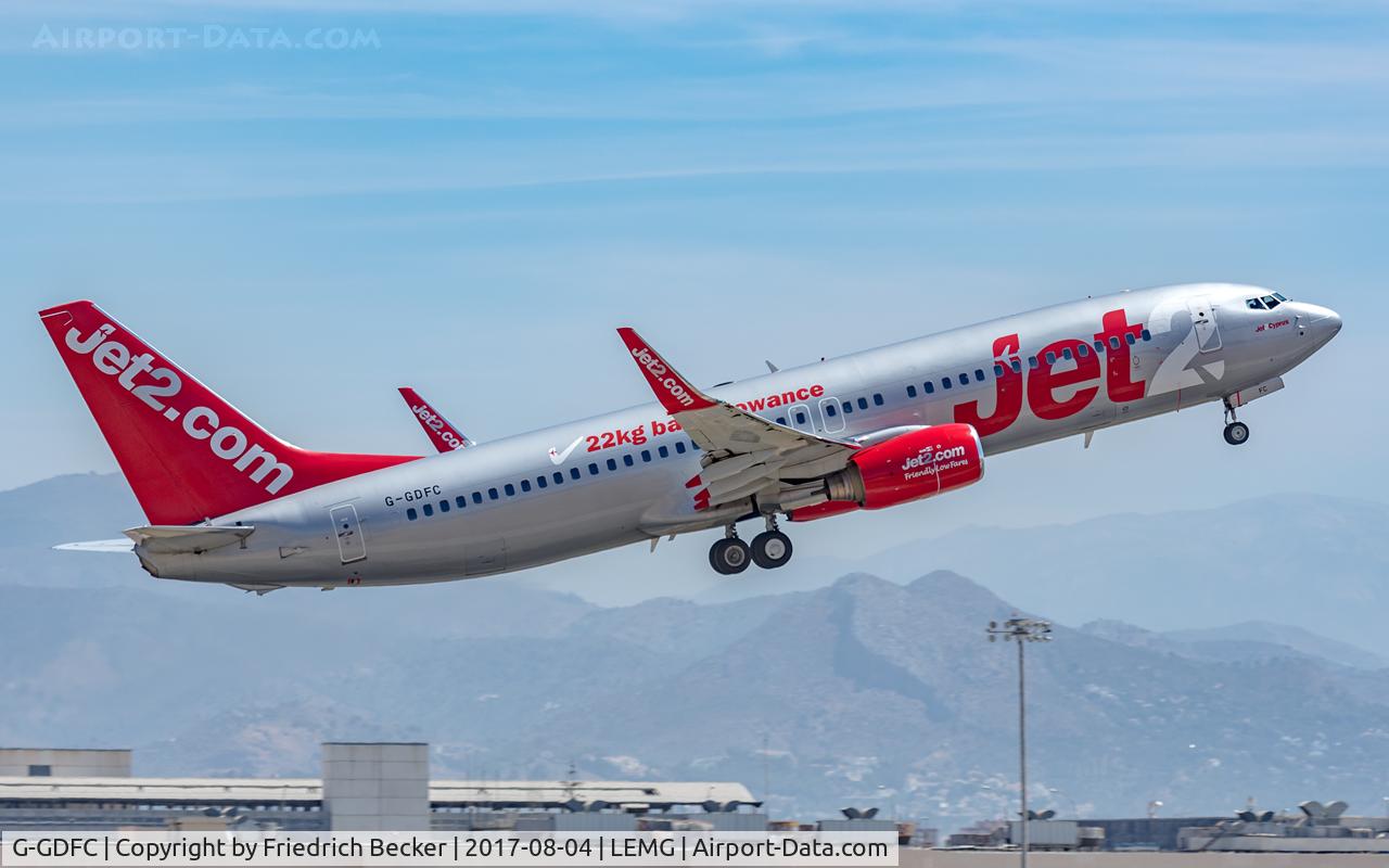 G-GDFC, 1998 Boeing 737-8K2 C/N 28375, departure from Malaga