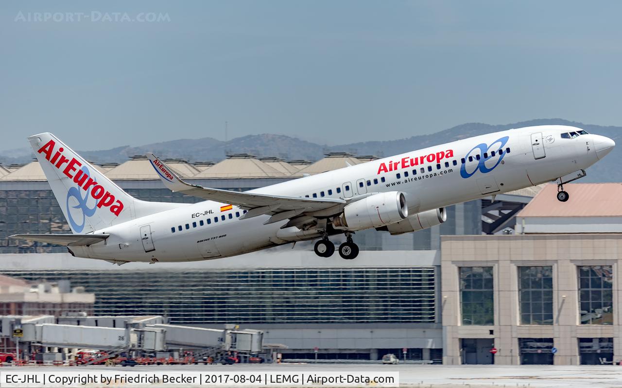 EC-JHL, 2005 Boeing 737-85P C/N 33976, departure from Malaga