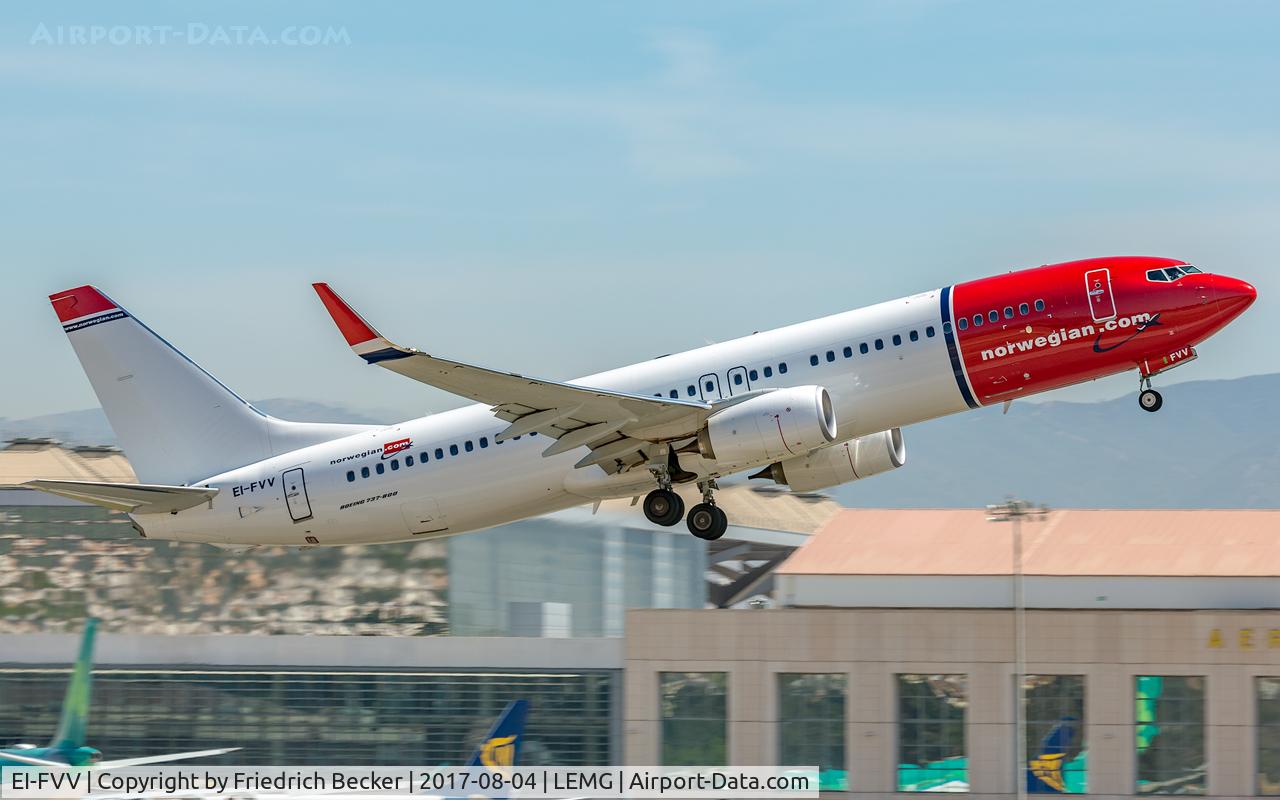 EI-FVV, 2017 Boeing 737-8JP C/N 42281, departure from Malaga