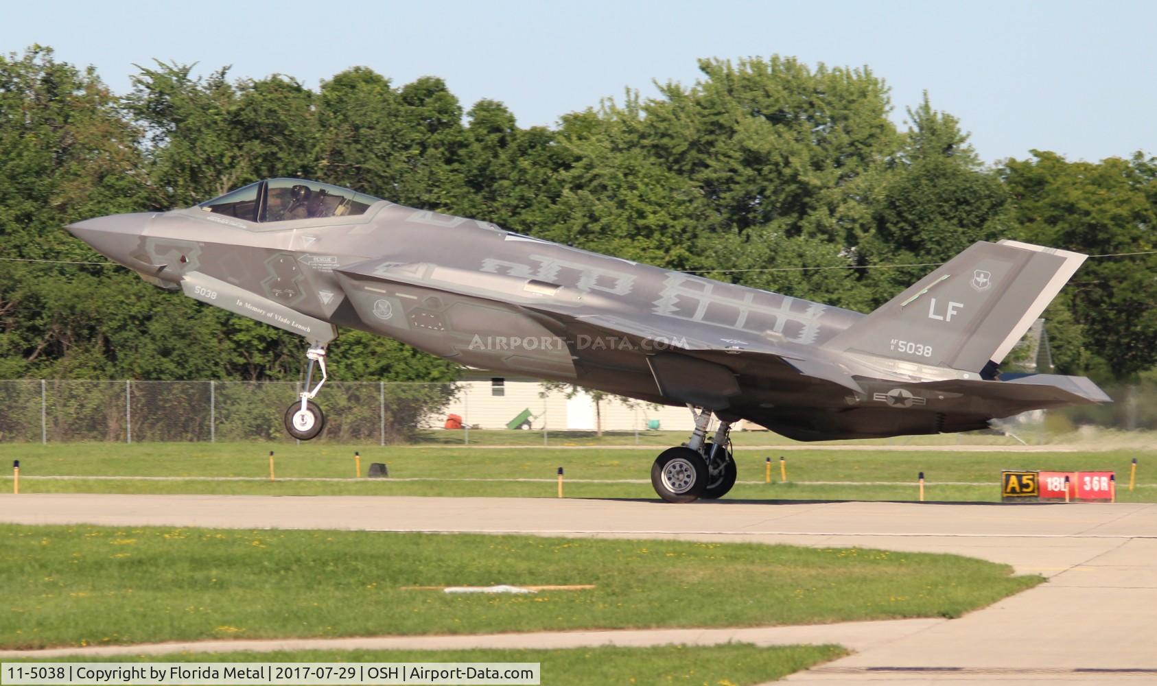 11-5038, 2011 Lockheed Martin F-35A Lightning II C/N AF-49, F-35A