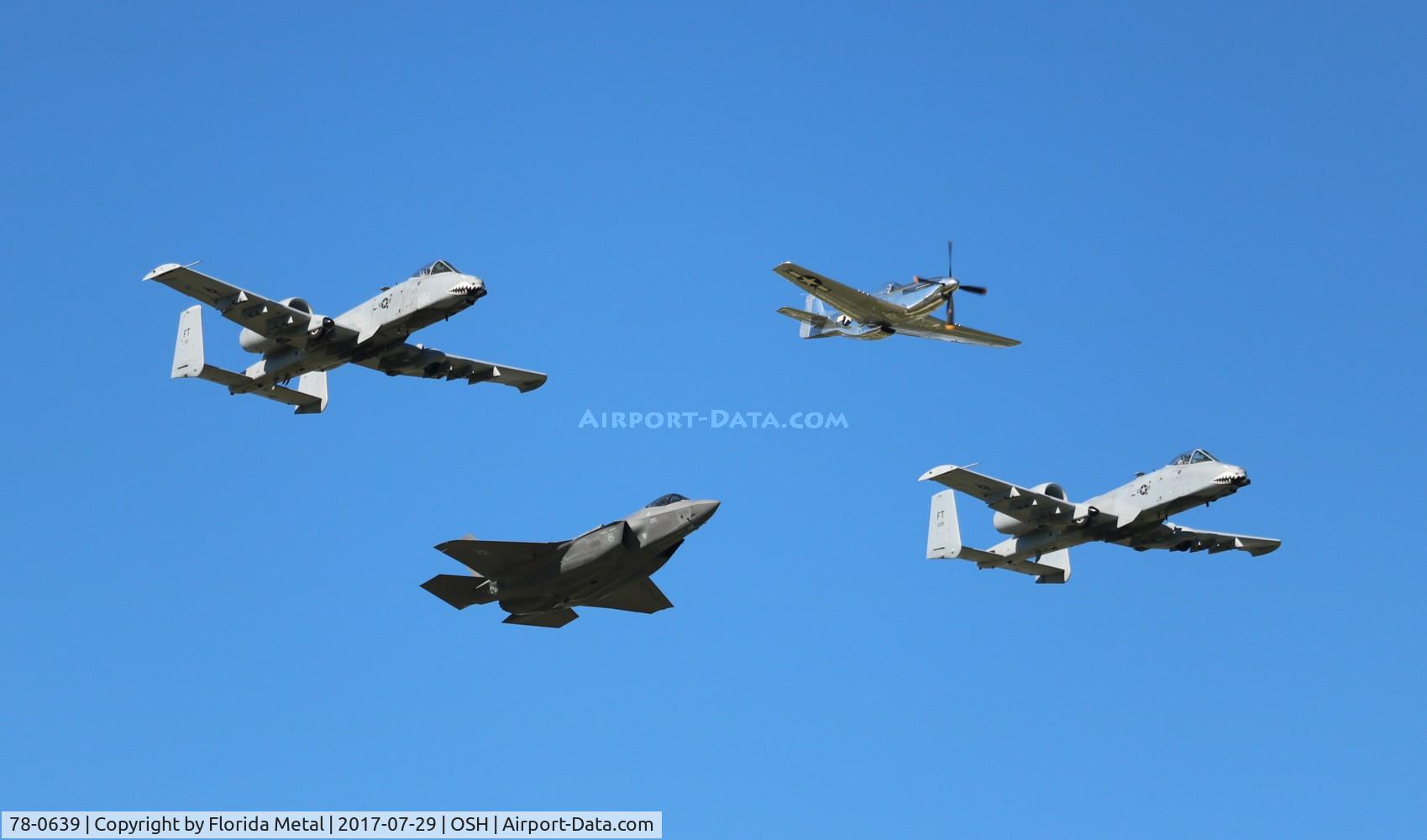 78-0639, 1978 Fairchild Republic A-10A Thunderbolt II C/N A10-0259, A-10s in heritage flight with P-51 and F-35