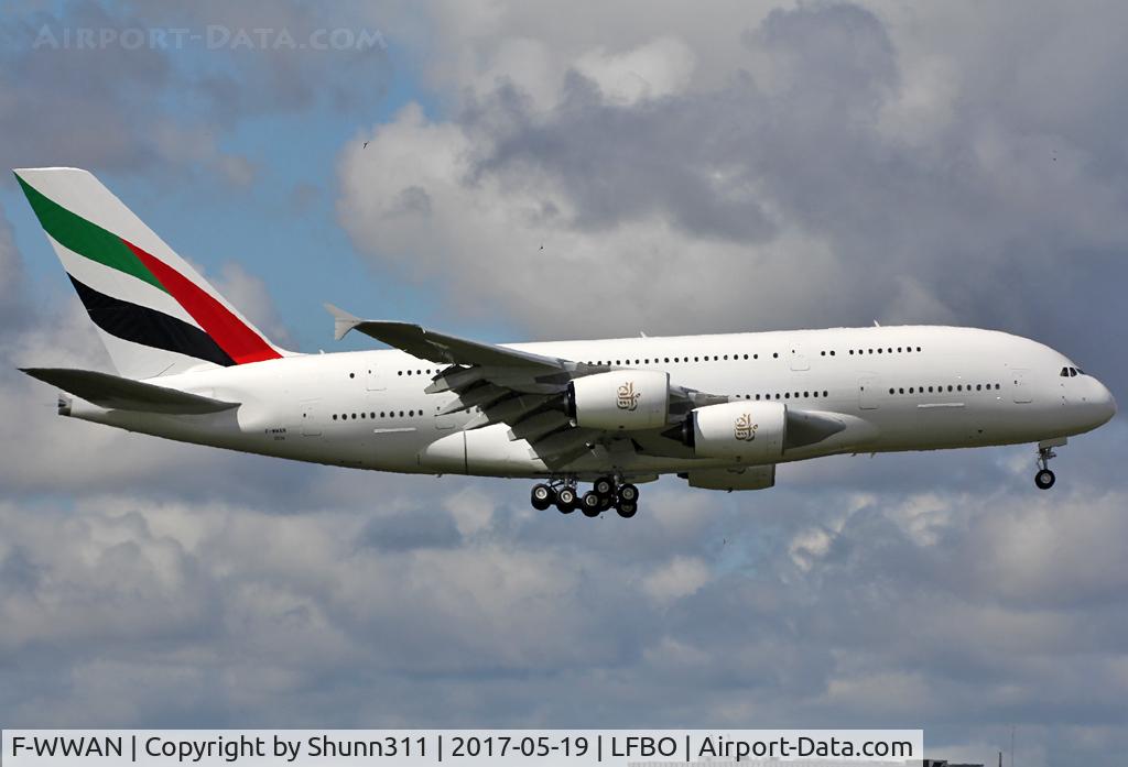 F-WWAN, 2016 Airbus A380-861 C/N 0234, C/n 0234 - To be A6-EUS