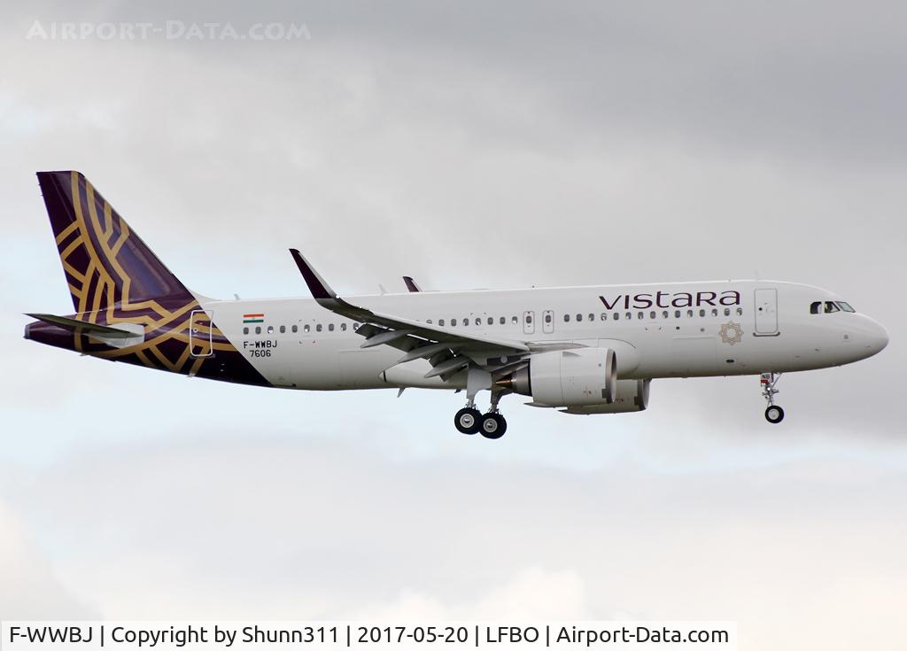 F-WWBJ, 2017 Airbus A320-251N C/N 7606, C/n 7606 - To be VT-TNB