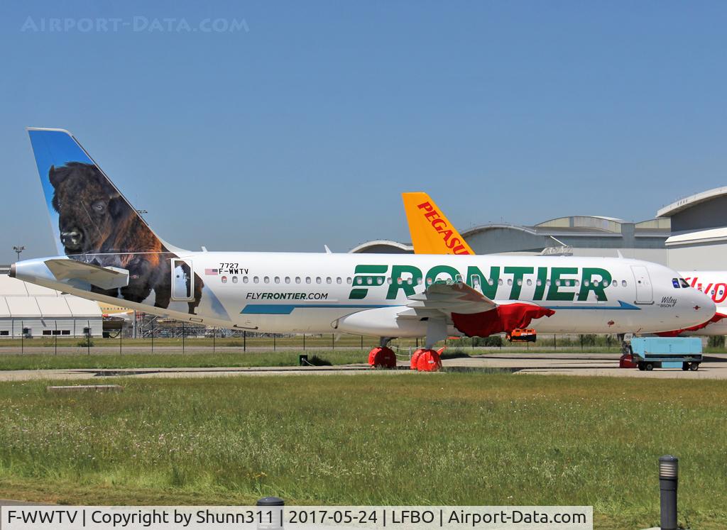 F-WWTV, 2017 Airbus A320-251N C/N 7727, C/n 7727 - To be N313FR 'Wiley the Bison'