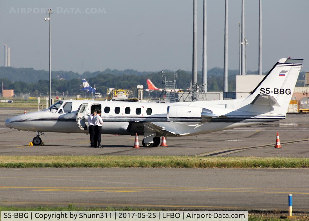 S5-BBG, 1982 Cessna 550 Citation II C/N 550-0354, Parked at the General Aviation area...