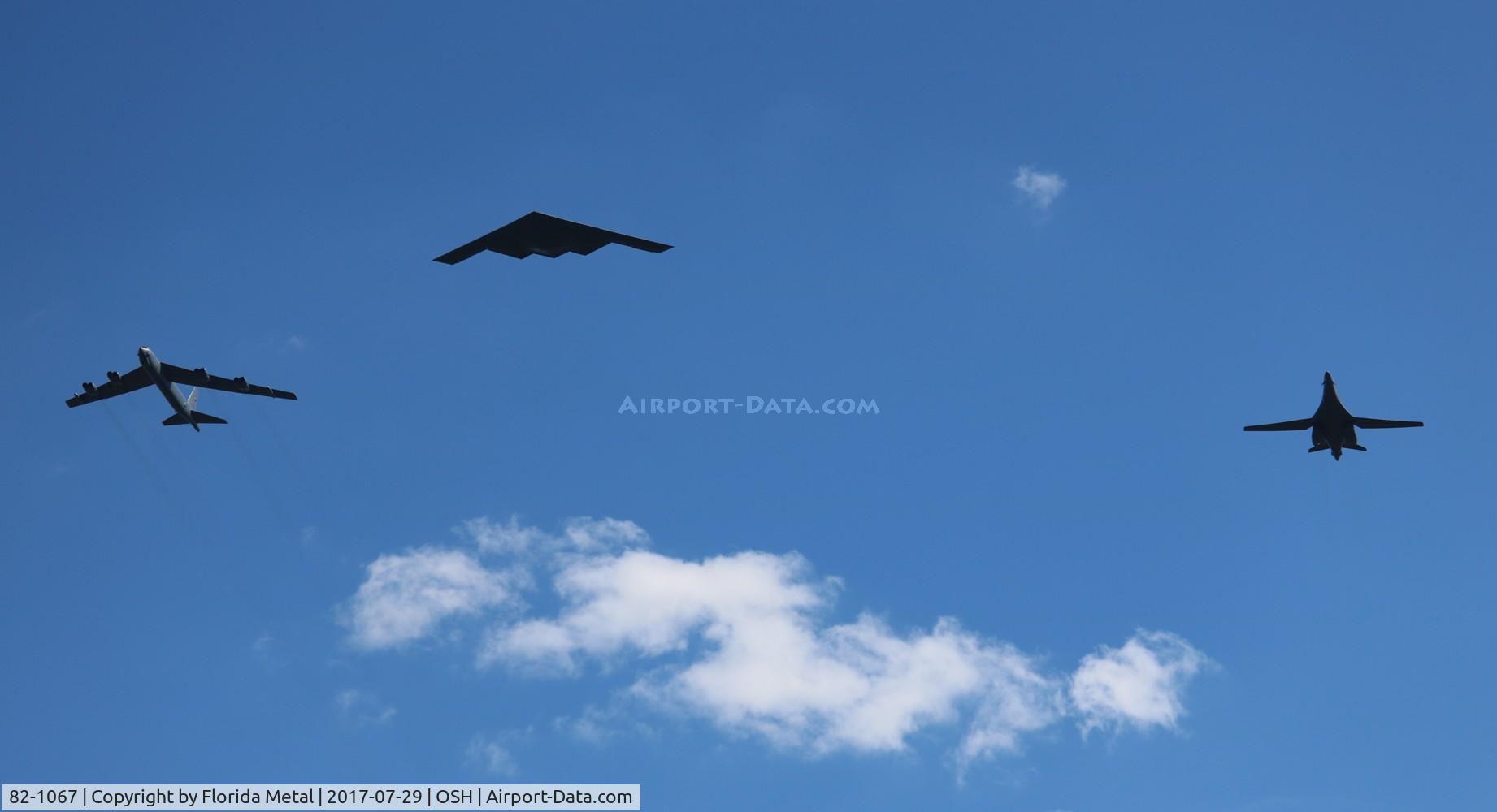 82-1067, 1982 Northrop Grumman B-2A Spirit C/N 1002/AV-2, B-2 with B-52 and B-1