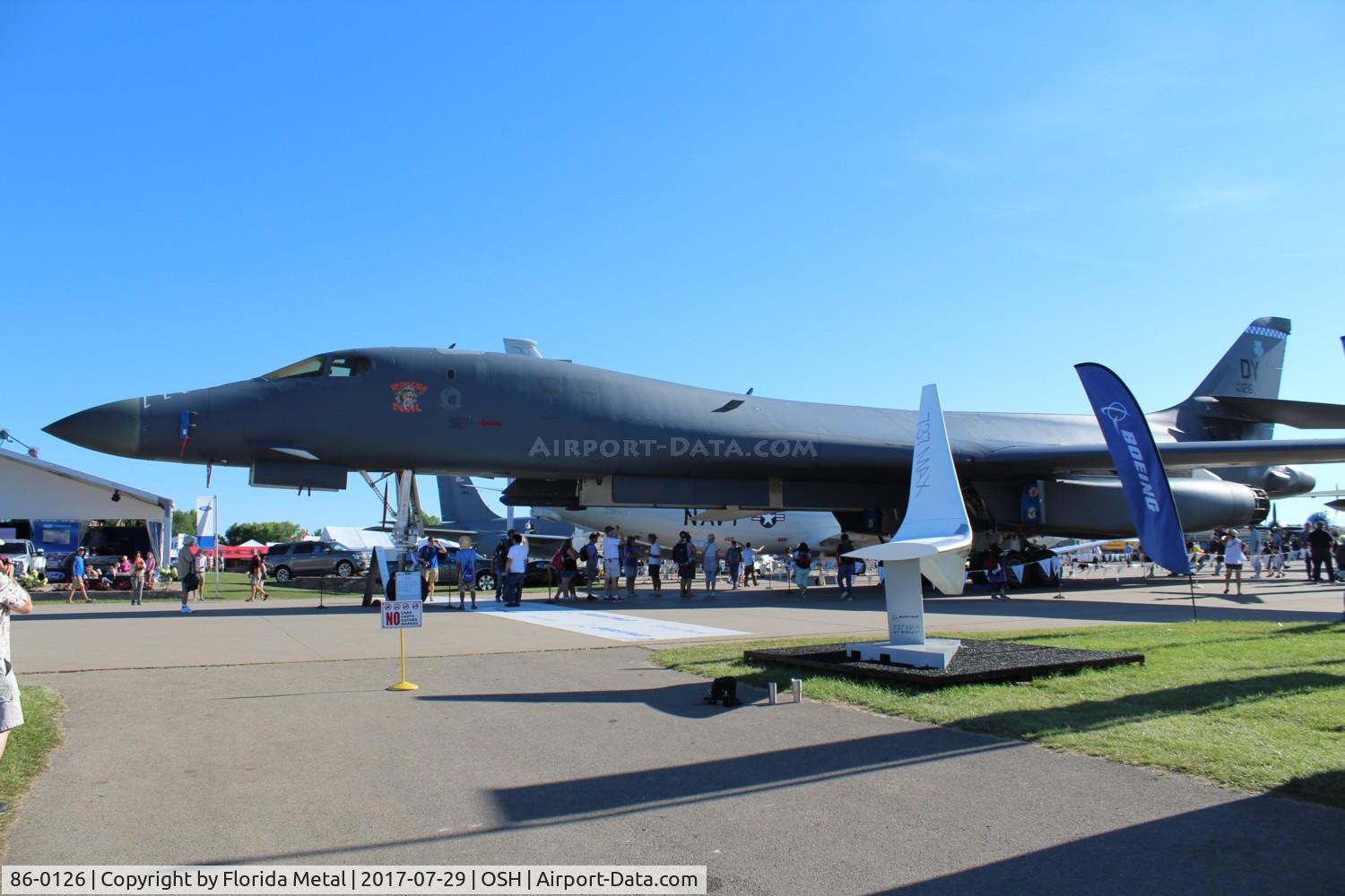 86-0126, 1986 Rockwell B-1B Lancer C/N 86, B-1B Lancer
