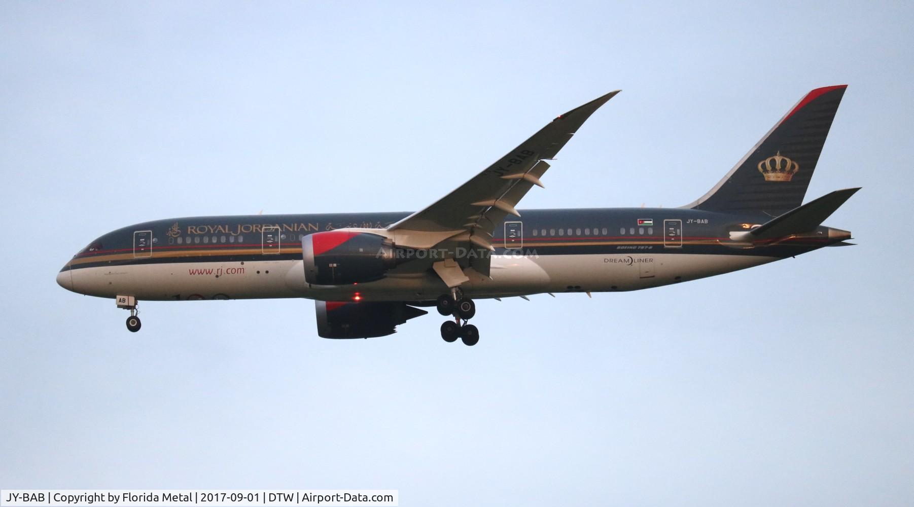 JY-BAB, 2014 Boeing 787-8 Dreamliner Dreamliner C/N 35319, Royal Jordanian