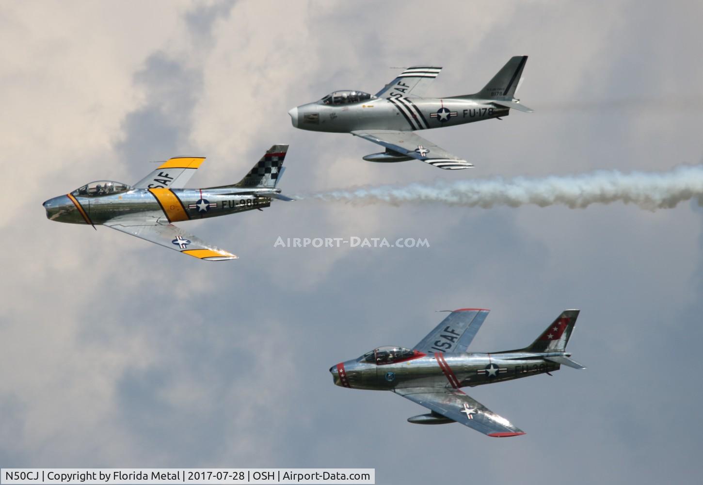 N50CJ, Canadair CL-13B Sabre 6 C/N 1490, F-86 Formation