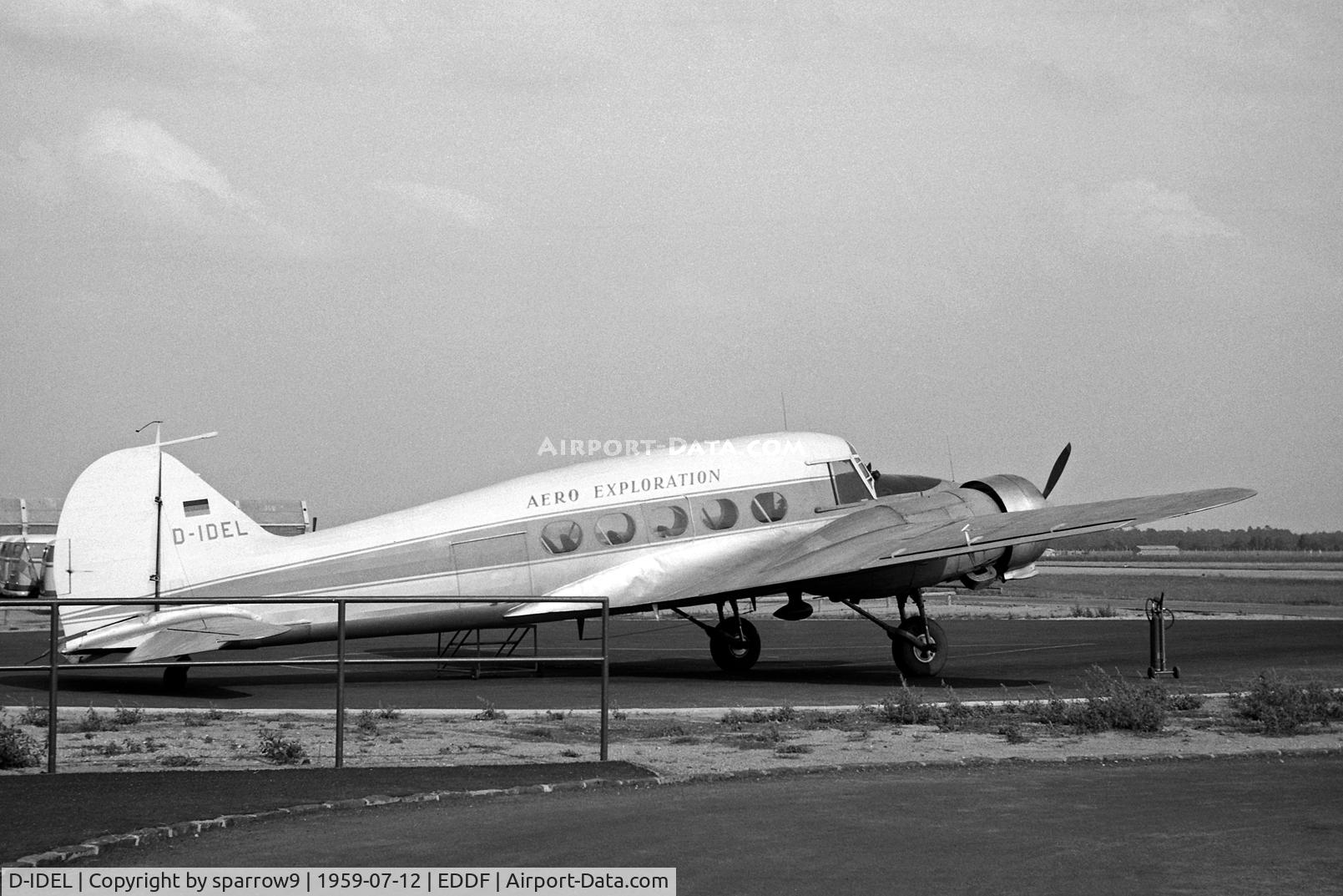 D-IDEL, Avro C19 SERIES 1 C/N 1323, Taken during my first spoting at EDDF as a teenager.
Scanned from a 6x9 b+w negative.