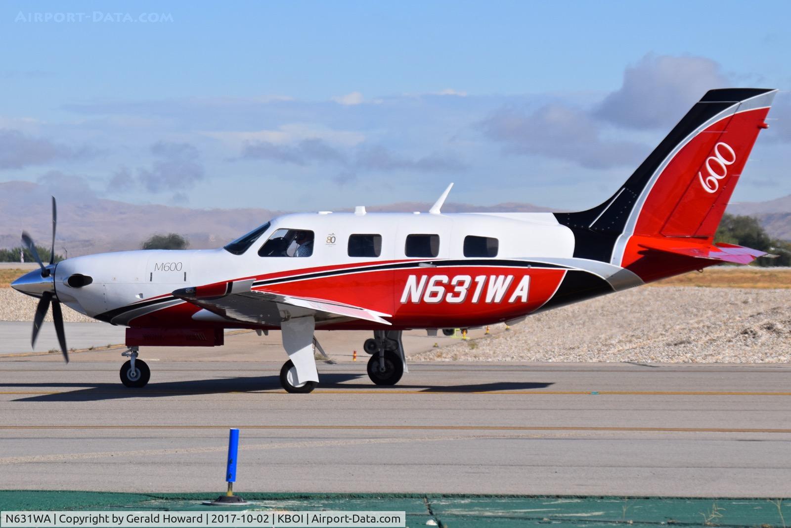 N631WA, 2017 Piper PA-46-600TP C/N 46-98031, Taxiing to RWY 10R.