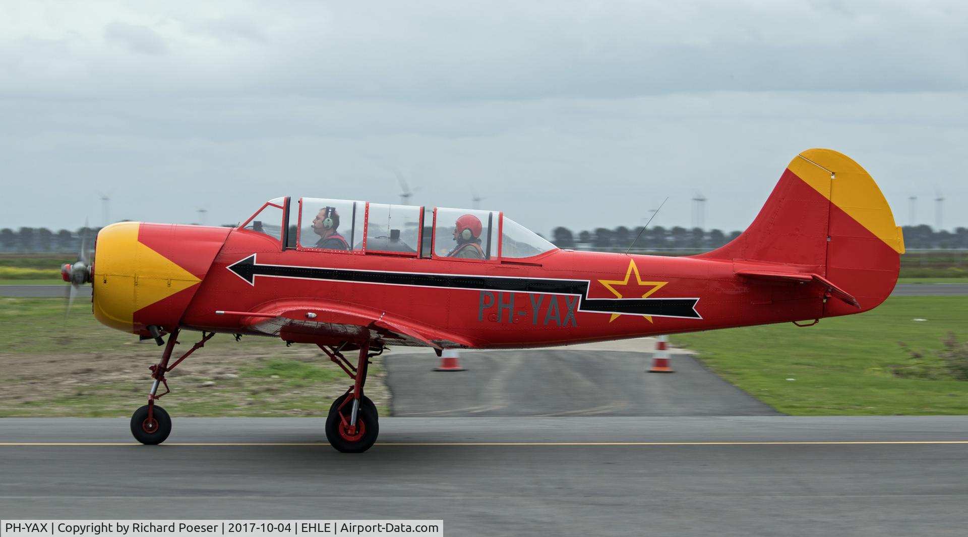 PH-YAX, 1984 Yakovlev Yak-52 C/N 844007, Visiting Lelystad from Teuge.