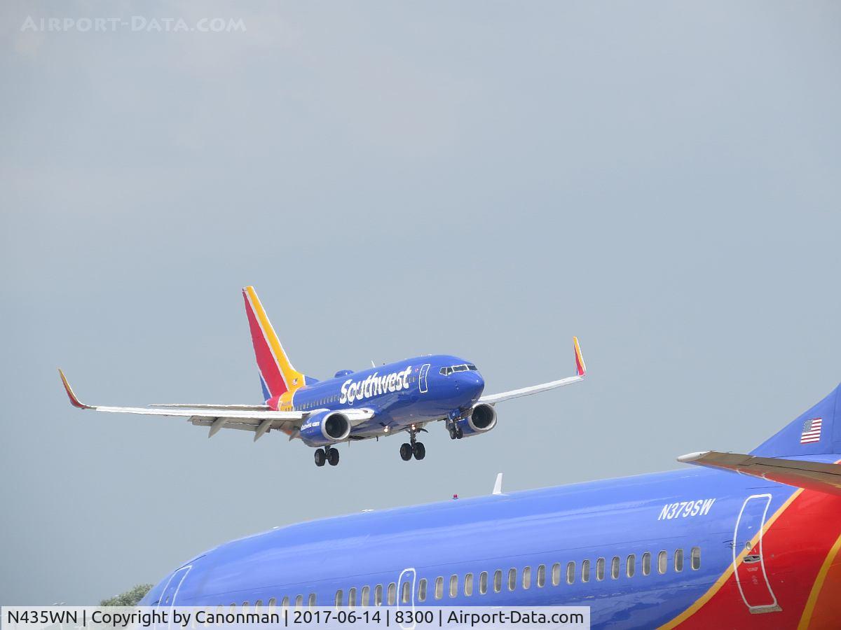 N435WN, 2003 Boeing 737-7H4 C/N 32455, Landing