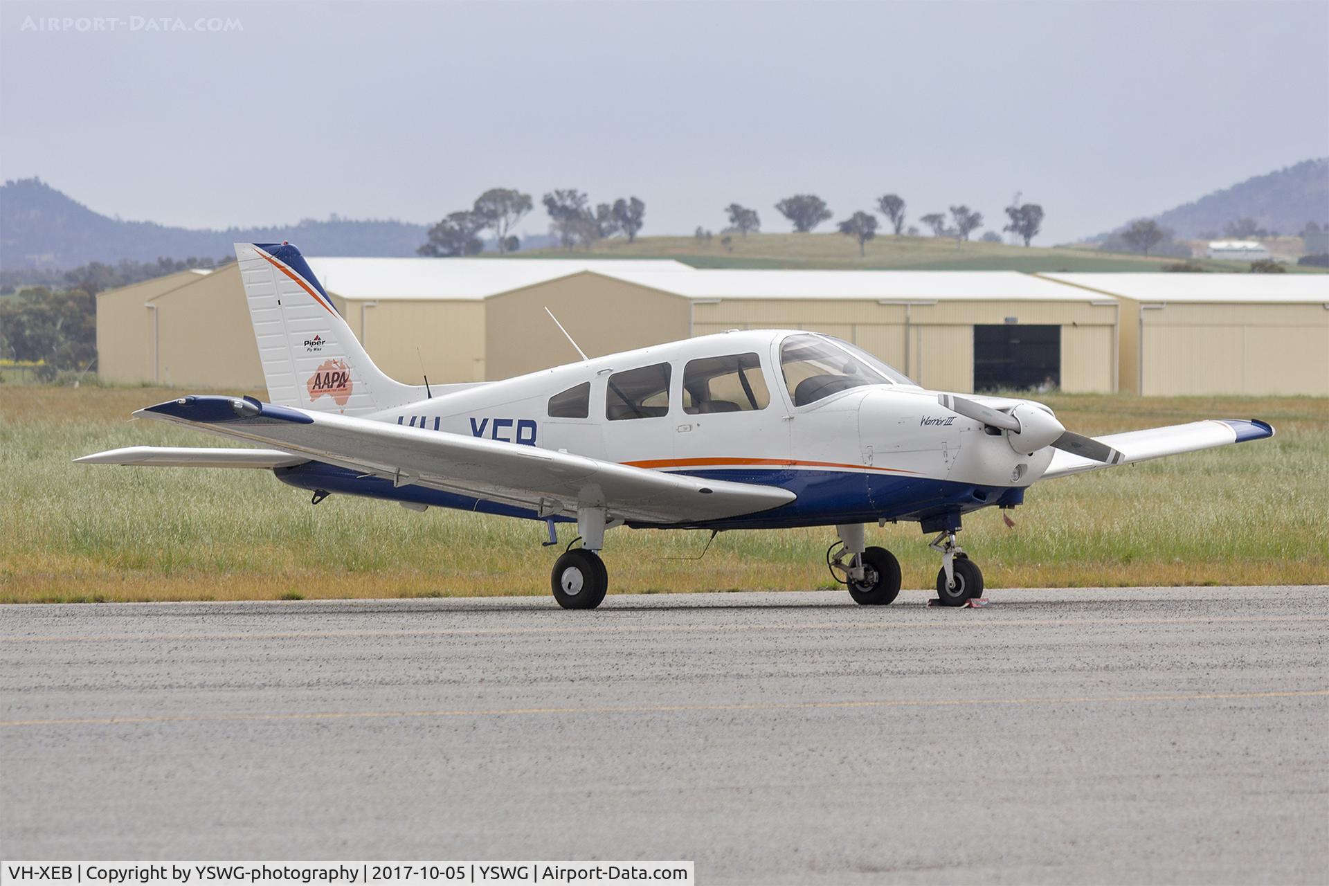 VH-XEB, 2009 Piper PA-28-161 Cherokee Warrior III C/N 2842335, Australian Airline Pilot Academy (VH-XEB) Piper PA-28-161 Cherokee Warrior III at Wagga Wagga Airport.