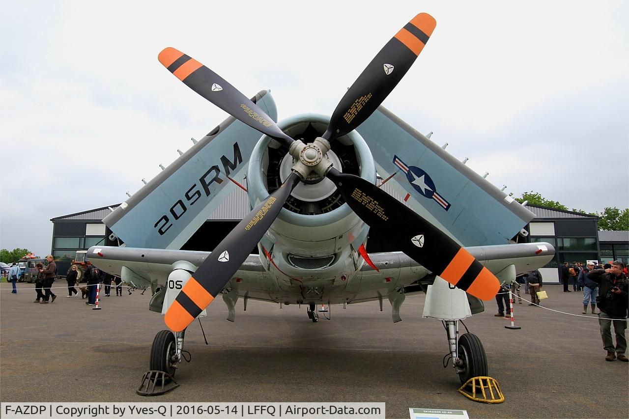 F-AZDP, Douglas AD-4N Skyraider C/N 7449, Douglas AD-4NA Skyraider, Static display, La Ferté-Alais (LFFQ) Air show 2016