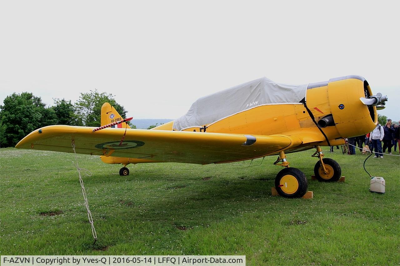 F-AZVN, 1941 North American T-6G Texan C/N 168-87, North American T-6G Texan, Static display, La Ferté-Alais airfield (LFFQ) Airshow 2016