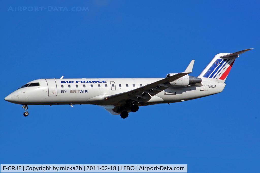 F-GRJF, Canadair CRJ-100ER (CL-600-2B19) C/N 7108, Landing